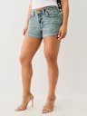 JENNIE ‘I LOVE TRUE RELIGION’ ROLLED SHORT