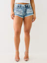 SUPER DISTRESSED MID RISE SHORT