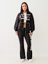 RETRO BIG T BOYFRIEND ZIP HOODIE