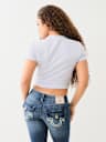 CRYSTAL LOGO SHORT SLEEVE BABY TEE