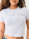 CRYSTAL LOGO SHORT SLEEVE BABY TEE