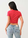CRYSTAL LOGO SHORT SLEEVE BABY TEE