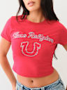CRYSTAL LOGO SHORT SLEEVE BABY TEE