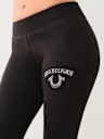 CRYSTAL LOGO MID RISE BOOTCUT SWEAT PANT