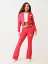 CRYSTAL LOGO MID RISE BOOTCUT SWEAT PANT