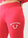 CRYSTAL LOGO MID RISE BOOTCUT SWEAT PANT