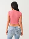 CRYSTAL LOGO WINGED NOTCH BABY TEE