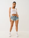 CRYSTAL LOGO RAW HEM TANK