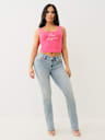 CRYSTAL LOGO RAW HEM TANK