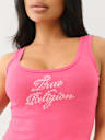 CRYSTAL LOGO RAW HEM TANK