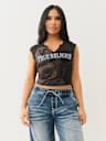 RIBBED BUDDHA LOGO NOTCH BABY TEE