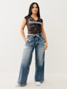 RIBBED BUDDHA LOGO NOTCH BABY TEE