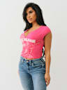 RIBBED BUDDHA LOGO NOTCH BABY TEE