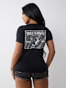 CRYSTAL WORLD TOUR V NECK TEE