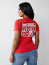 CAMISETA CON CUELLO EN V WORLD TOUR EN CRISTAL