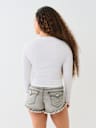 LONG SLEEVE KEYHOLE LOGO TOP