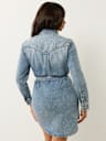 GEORGIA SUPER QT BELTED SHIRT DRESS