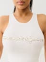 CRYSTAL LOGO CROP TANK