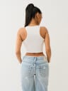 CRYSTAL LOGO CROP TANK