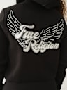 CLASSIC WINGED CRYSTAL ZIP HOODIE 