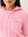 SUDADERA CON CAPUCHA Y CIERRE CLÁSICA CON ALAS CON CRISTALES
