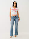 JOEY CRYSTAL MID RISE FLARE JEAN