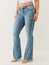 JOEY CRYSTAL MID RISE FLARE JEAN
