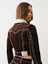 CORDUROY BIG T CROP JACKET