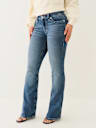 JEANS CORTE DE BOTA BECCA CON ALAS CON CRISTALES