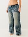 PLUS BOBBI MID RISE BIG T BAGGY JEAN
