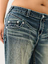 PLUS BOBBI MID RISE BIG T BAGGY JEAN