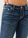 JOEY BUTTERFLY LOW RISE BIG T FLARE JEAN