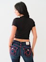 CRYSTAL WESTERN BABY TEE