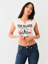 CRYSTAL WESTERN NOTCH BABY TEE