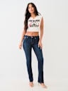 CRYSTAL WESTERN NOTCH BABY TEE