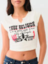 CRYSTAL WESTERN NOTCH BABY TEE