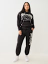 L.A. CITYSCAPE EMBROIDERED BOYFRIEND HOODIE