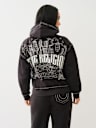 L.A. CITYSCAPE EMBROIDERED BOYFRIEND HOODIE