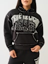 L.A. CITYSCAPE EMBROIDERED BOYFRIEND HOODIE