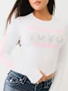 PLAYBOY X TRUE RELIGION LONG SLEEVE BABY TEE