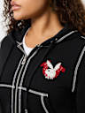 TRUE RELIGION X PLAYBOY CRYSTAL CROP ZIP HOODIE