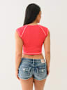RIBBED WORLD TOUR NOTCH BABY TEE