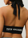 CRYSTAL PLUNGE HALTER TOP