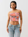 TROPICAL MESH TUBE TOP