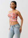 TROPICAL MESH TUBE TOP