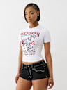 CAMISETA PEQUEÑA CON LEOPARDO DE CRISTALES