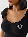 LETTUCE EDGE OFF-THE-SHOULDER TOP