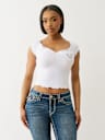 LETTUCE EDGE OFF-THE-SHOULDER TOP