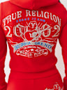 SUDADERA CON CAPUCHA Y CIERRE WORLD TOUR CON BORDADO DE LÚREX