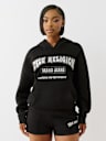 LOGO APPLIQUE BOYFRIEND HOODIE